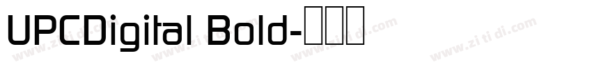 UPCDigital Bold字体转换